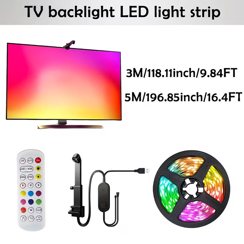RGBIC LED TV Backlight – Smart Ambient Lighting for Any Room