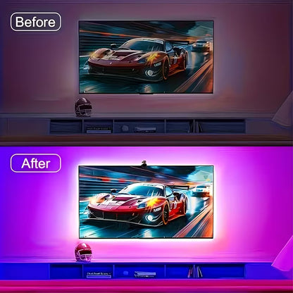RGBIC LED TV Backlight – Smart Ambient Lighting for Any Room