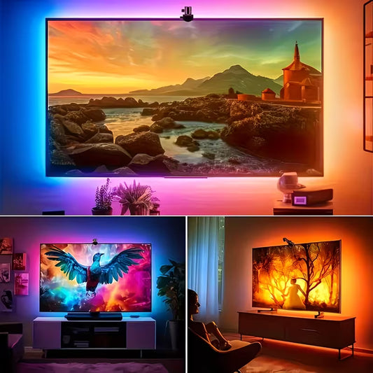 RGBIC LED TV Backlight – Smart Ambient Lighting for Any Room